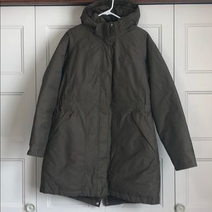 North Face Hyvent Long Down Jacket